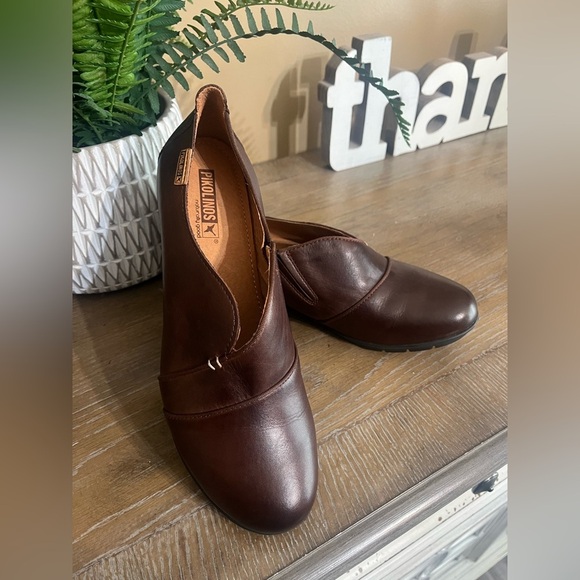 PIKOLINOS Dark Brown Leather Clogs Size 8.5 - Picture 2 of 13